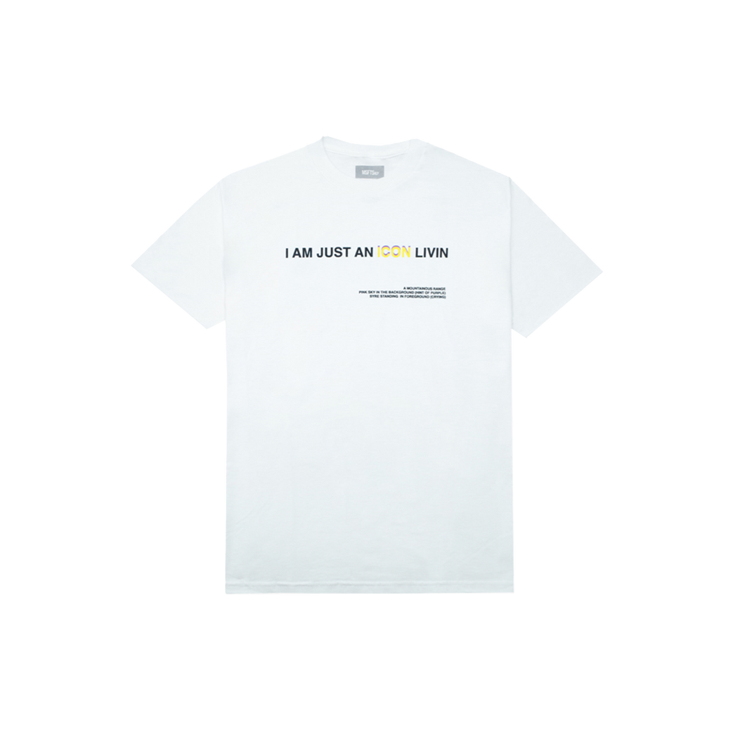 SYRE ICON T-SHIRT, WHITE